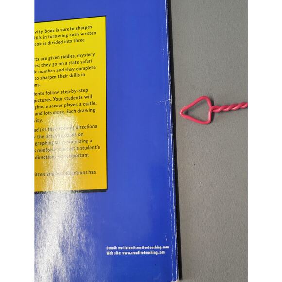 Following Directions Grades 5-6 Workbook Linda Schwartz Skill Building PB Book - Picture 15 of 16